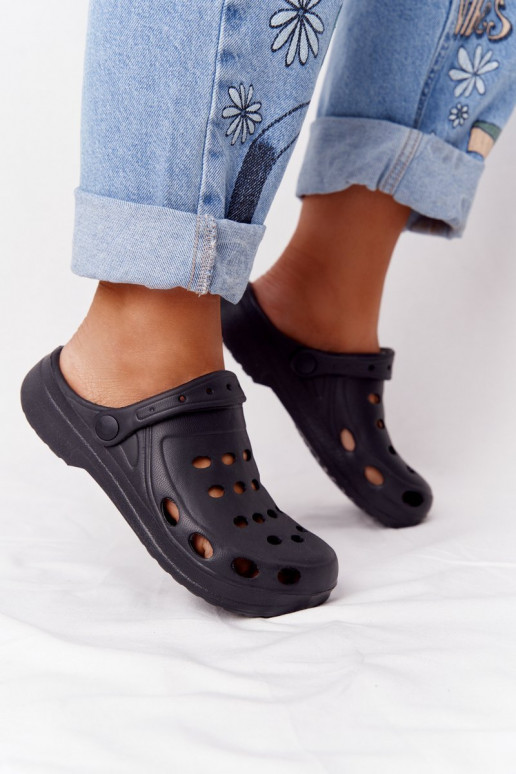Pantuflas color negro EVA
