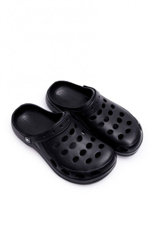 Pantuflas color negro EVA