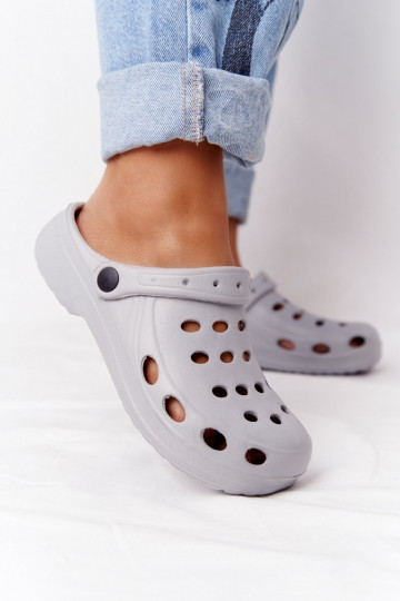 Pantuflas color gris EVA