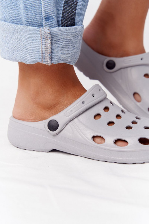 Pantuflas color gris EVA