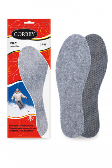 Corby FILC | Plantillas antideslizantes cálidas de fieltro.