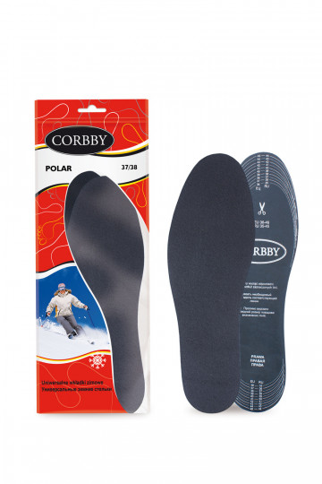 Plantillas calefactables Corbby POLAR con carbón activo.