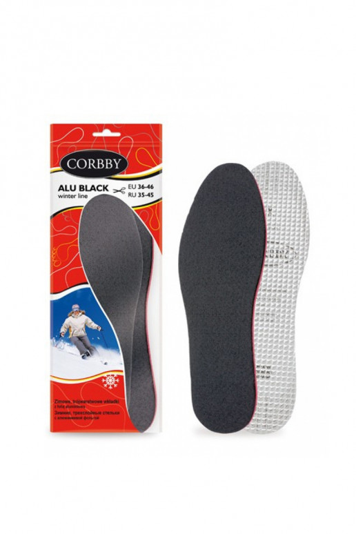 Corbby ALU NEGRO Plantillas tricapa con lámina de aluminio.