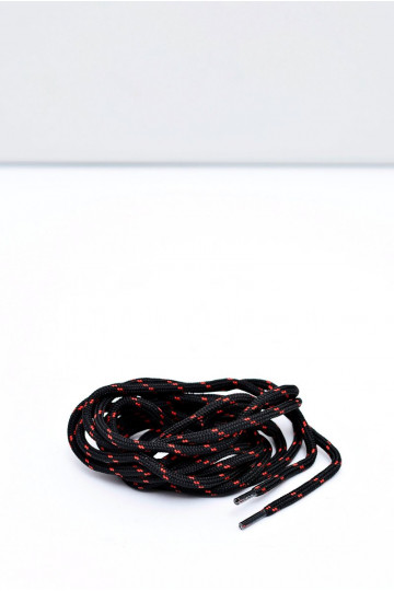 CORBBY Cordones trekking Negro y rojo 2