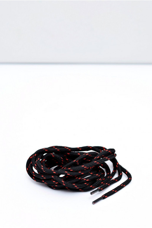 CORBBY Cordones trekking Negro y rojo