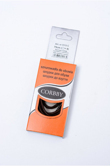 Cordones Finos Encerados Corbby Marrón 2