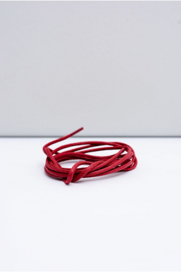 Cordones Finos Encerados Rojo Corbby