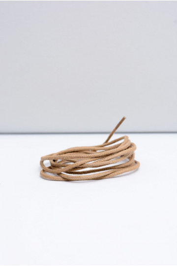 Corbby beige Cordones finos encerados
