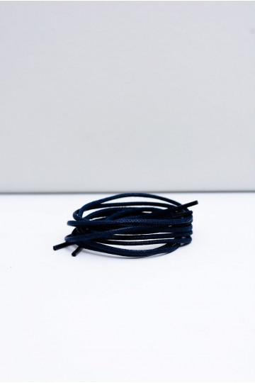 Cordones finos encerados azul marino Corbby