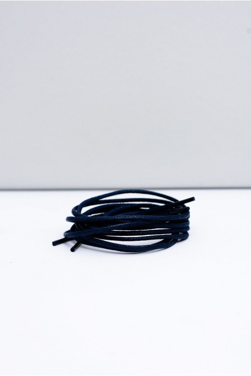 Cordones finos encerados azul marino Corbby