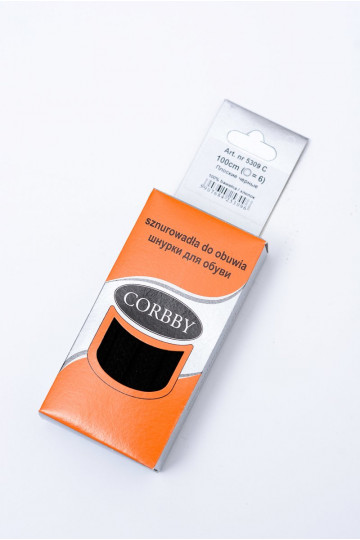 Cordones Planos Corbby Negro 2