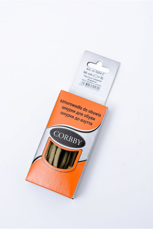 Cordones redondos beige corbby Cordones redondos beige corbby