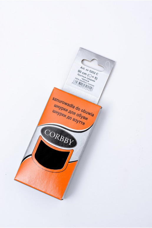 Cordones Redondos Corbby Negro