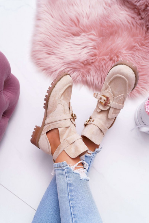 Botas Lu Boo Ante Niña Rock Beige Botas Lu Boo Ante Niña Rock Beige