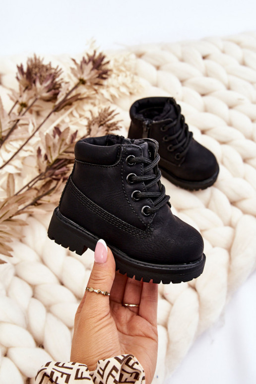 Botas negras calentitas para niños Boots Dexter Botas negras calentitas para niños Boots Dexter