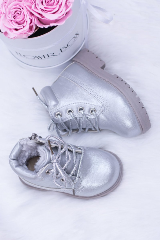 Botas plateadas calentadas para niños Dexter Botas plateadas calentadas para niños Dexter