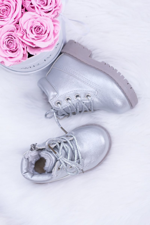 Botas plateadas calentadas para niños Dexter Botas plateadas calentadas para niños Dexter