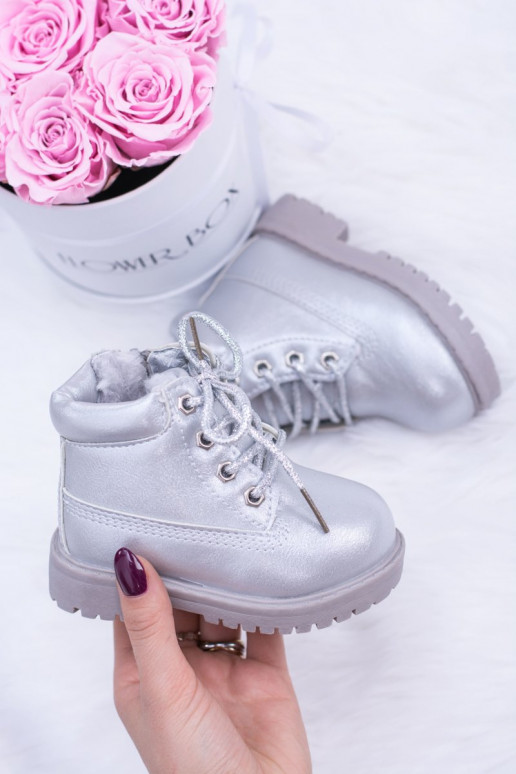 Botas plateadas calentadas para niños Dexter Botas plateadas calentadas para niños Dexter