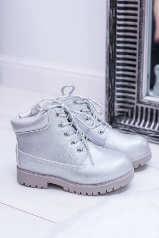 Botas plateadas calentadas para niños Dexter Botas plateadas calentadas para niños Dexter