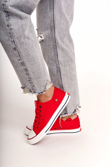 Zapato plano modelo clásico Big Star DD274339 color rojo