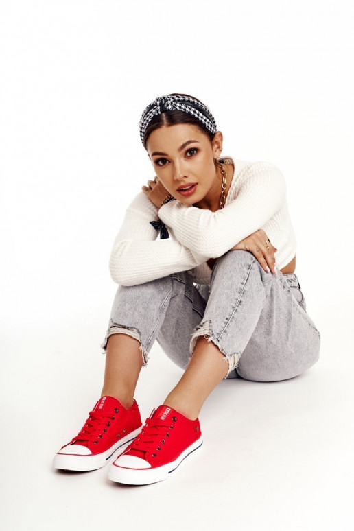 Zapato plano modelo clásico Big Star DD274339 color rojo Zapato plano modelo clásico Big Star DD274339 color rojo