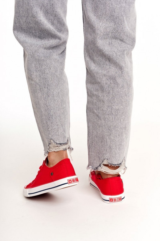 Zapato plano modelo clásico Big Star DD274339 color rojo Zapato plano modelo clásico Big Star DD274339 color rojo