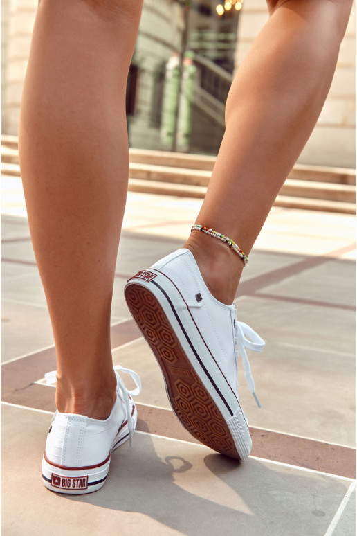 Zapato plano modelo clásico Big Star DD274336 color blanco