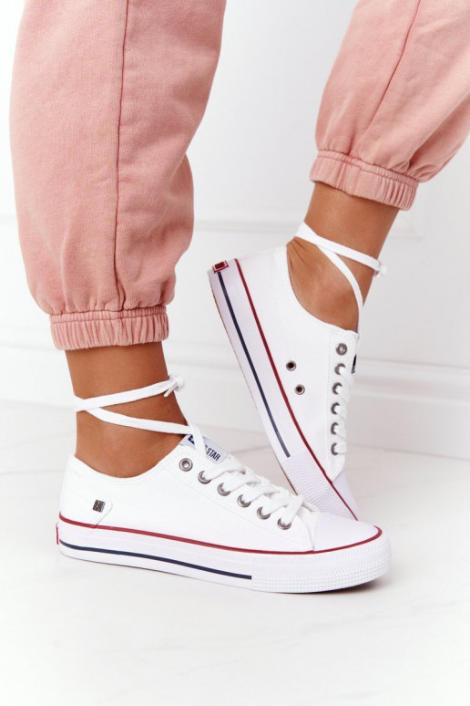 Zapato plano modelo clásico Big Star DD274336 color blanco