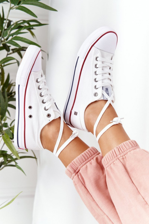 Zapato plano modelo clásico Big Star DD274336 color blanco