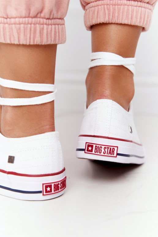 Zapato plano modelo clásico Big Star DD274336 color blanco