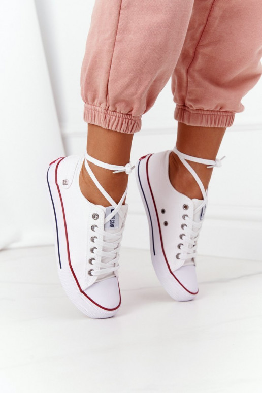 Zapato plano modelo clásico Big Star DD274336 color blanco