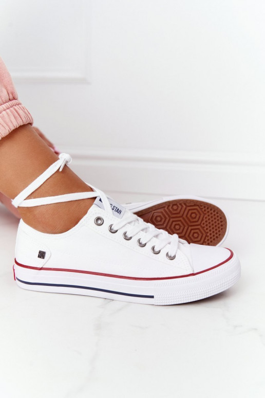 Zapato plano modelo clásico Big Star DD274336 color blanco