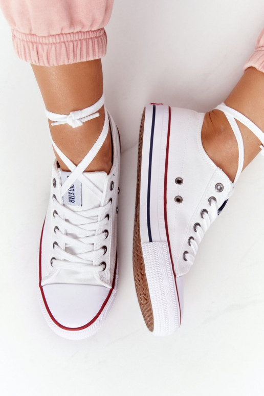 Zapato plano modelo clásico Big Star DD274336 color blanco