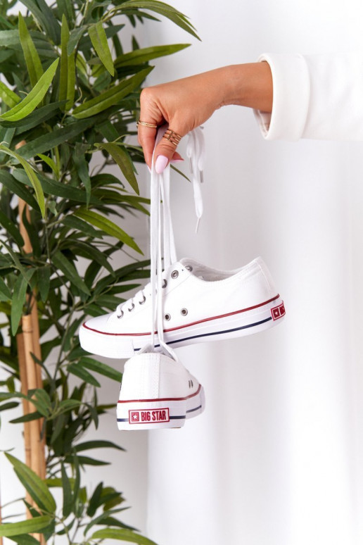 Zapato plano modelo clásico Big Star DD274336 color blanco