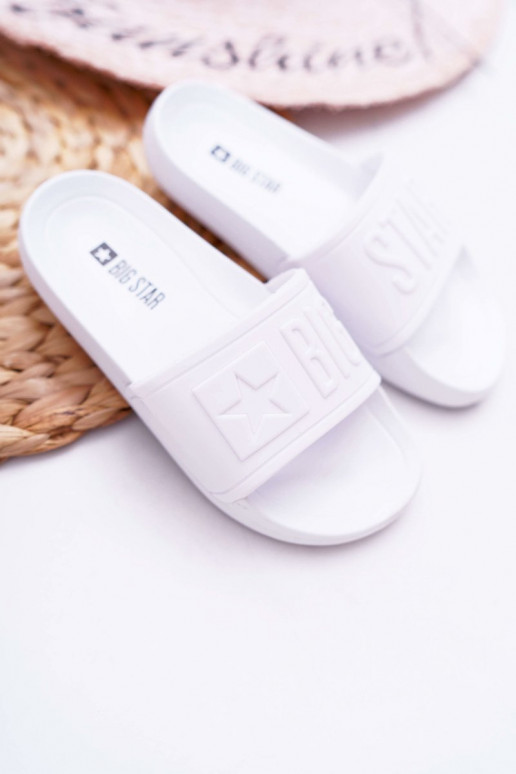 Pantuflas Infantiles Big Star color blanco DD374154 Pantuflas Infantiles Big Star color blanco DD374154