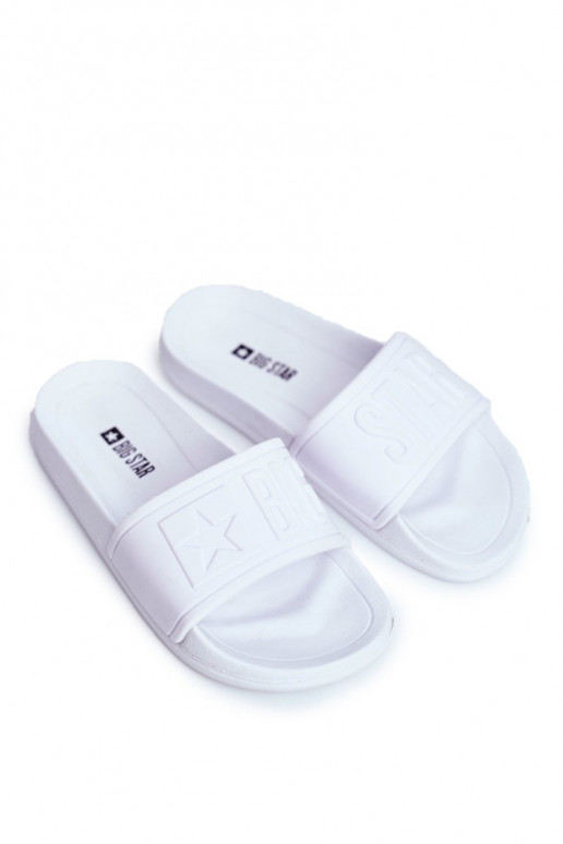 Pantuflas Infantiles Big Star color blanco DD374154 Pantuflas Infantiles Big Star color blanco DD374154