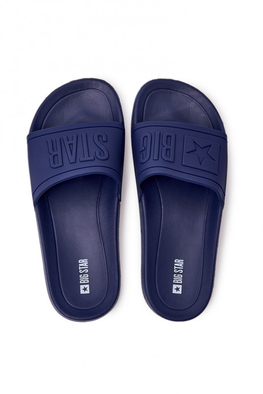 Pantuflas para hombre Big Star Rubber color azul oscuro DD174688