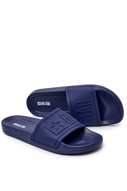 Pantuflas para hombre Big Star Rubber color azul oscuro DD174688
