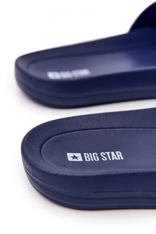 Pantuflas para hombre Big Star Rubber color azul oscuro DD174688