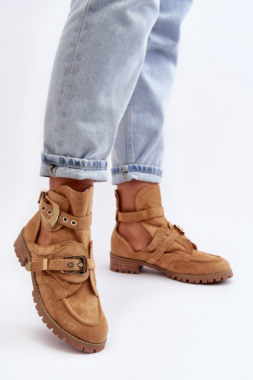 Botas Lu Boo Ante Marrón Rock niña Botas Lu Boo Ante Marrón Rock niña