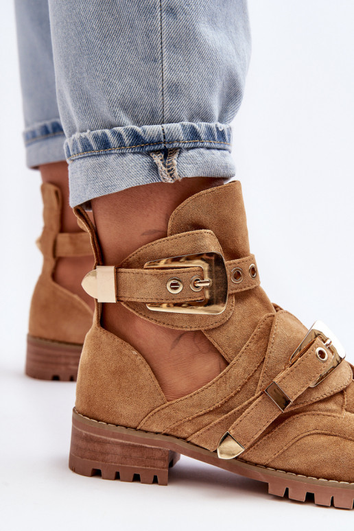 Botas Lu Boo Ante Marrón Rock niña Botas Lu Boo Ante Marrón Rock niña