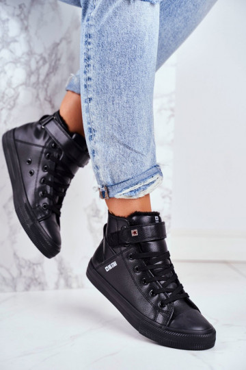 Zapato casual calentito de piel BIG STAR V274542FIN color negro 2
