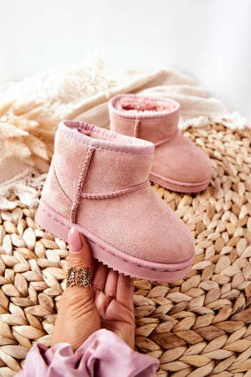 Cálidas botas de invierno para niños en color rosa Gooby