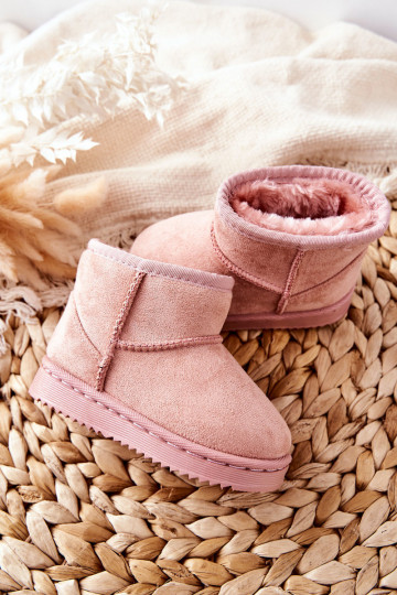 Cálidas botas de invierno para niños en color rosa Gooby 2