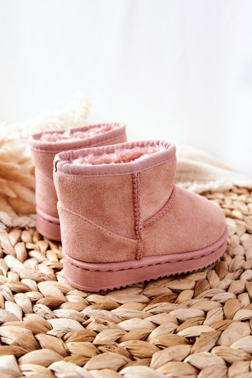 Cálidas botas de invierno para niños en color rosa Gooby