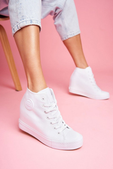 Zapatillas modelo zapatos Big Star color blanco FF274A192