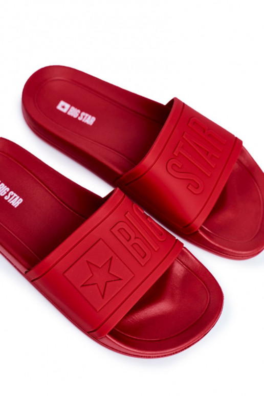 Pantuflas para hombre Big Star Rubber color rojo DD174689