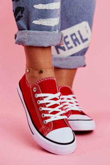 Zapatos casuales rojos de modelo clásico. 2