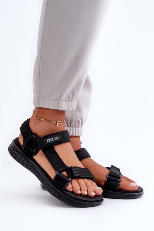 Sandalias de mujer Big Star FF274A600 negro