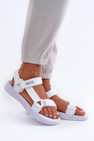 Sandalias de mujer Big Star FF274A603 blanco 2